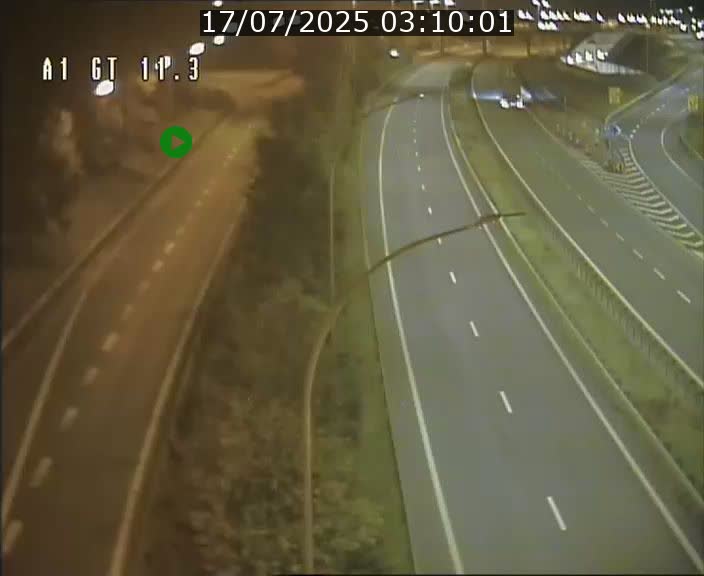 Traffic live webcam Luxembourg Senningerberg - A1 direction Allemagne - BK 11.3
