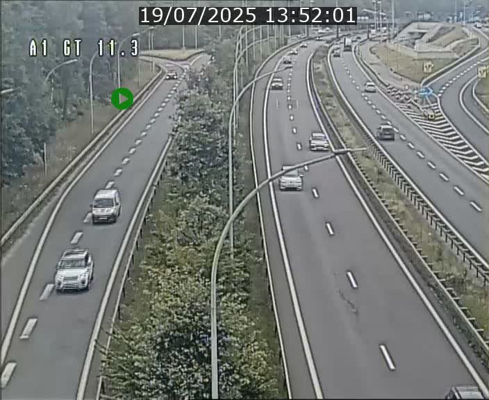 Traffic live webcam Luxembourg Senningerberg - A1 direction Allemagne - BK 11.3