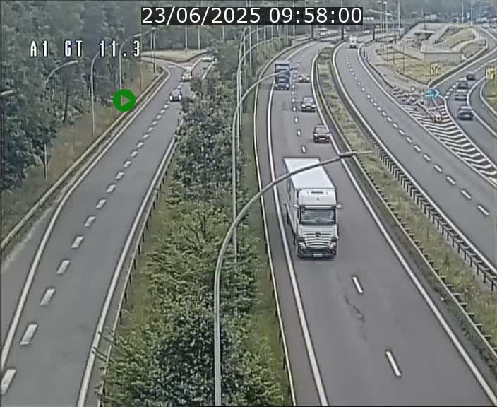 Traffic live webcam Luxembourg Senningerberg - A1 direction Allemagne - BK 11.3