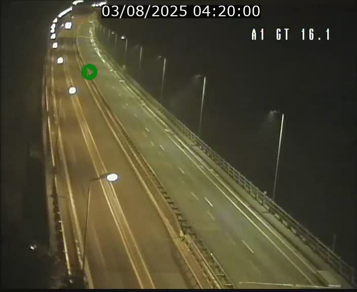 Traffic live webcam Luxembourg Niederanven - A1 direction Allemagne - BK 16.1