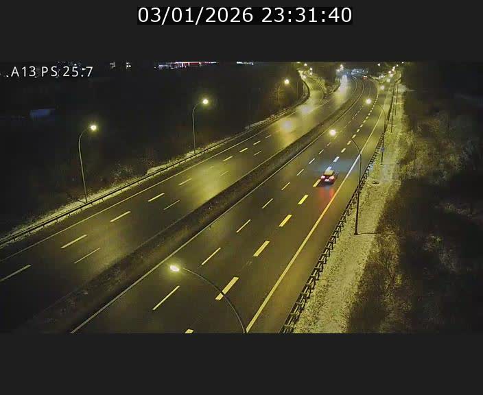 Traffic live webcam Luxembourg Frisange - A13 direction Allemagne - BK 26