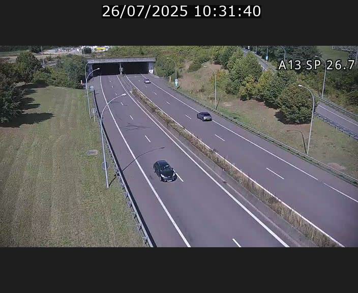 Traffic live webcam Luxembourg Frisange - A13 direction Luxembourg-ville - BK 26.7