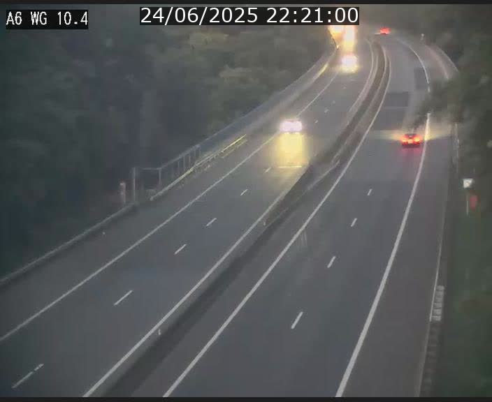 Traffic live webcam Luxembourg Mamer - A6 - BK 10.4 - direction Luxembourg/France/Allemagne
