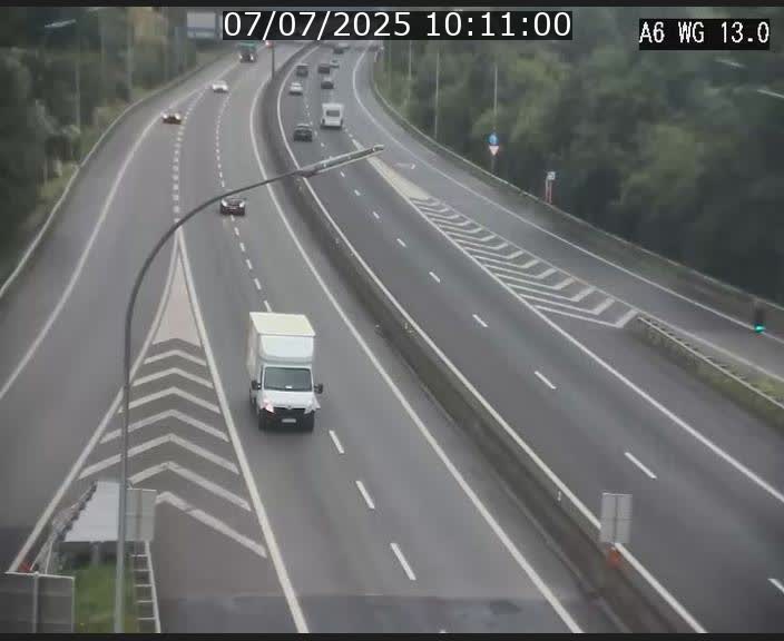Traffic live webcam Luxembourg Mamer - A6 - BK 13 - direction Luxembourg/France/Allemagne
