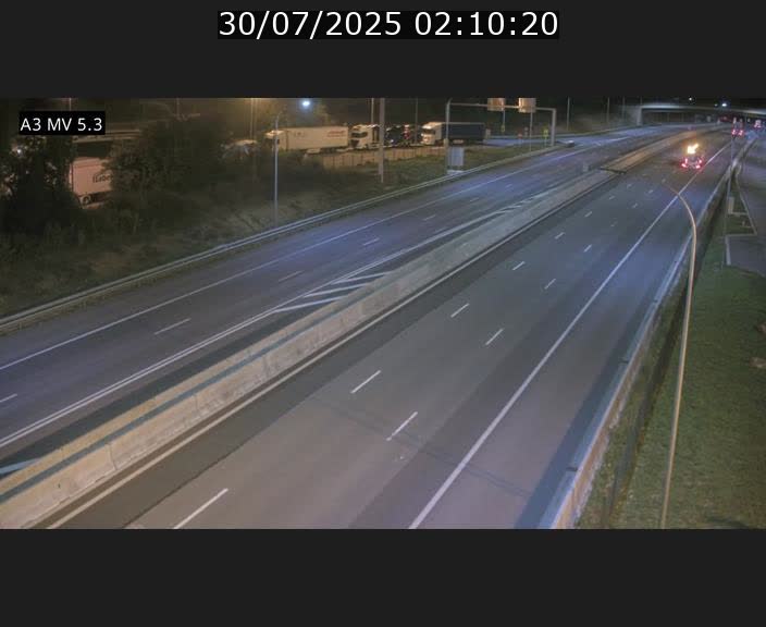 Webcam à l'Aire de Berchem au Luxembourg sur l'A3. Vue orientée vers la France