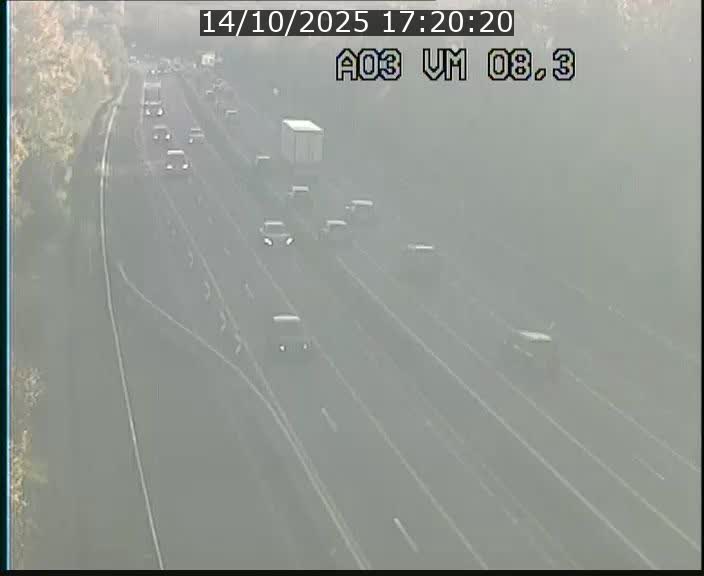 Traffic live webcam Luxembourg Bettembourg - A3 - BK 8.3 - direction France