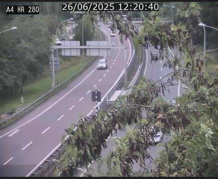 Webcam traffic A4 Luxembourg - BK 0.2 - P+R Bouillon (direction Luxembourg)