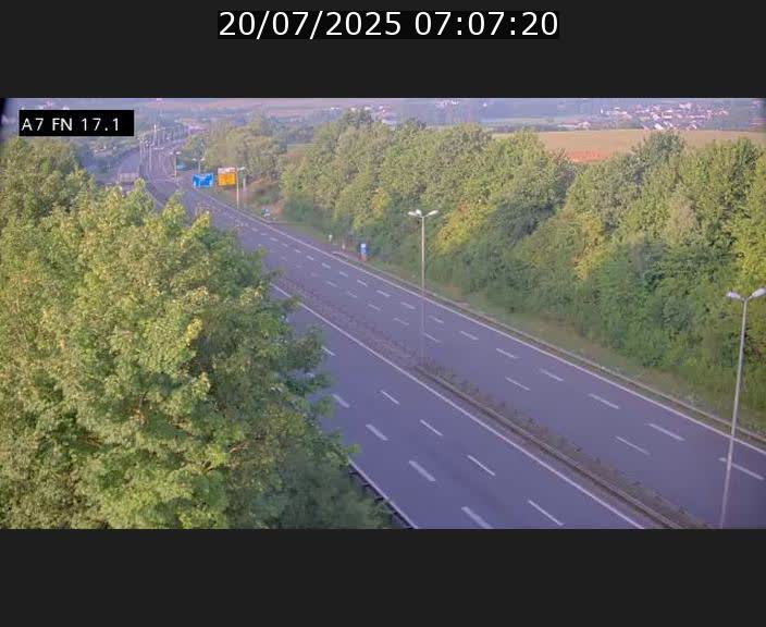 Caméra trafic Luxembourg - A7, Merscherbierg direction Mersch