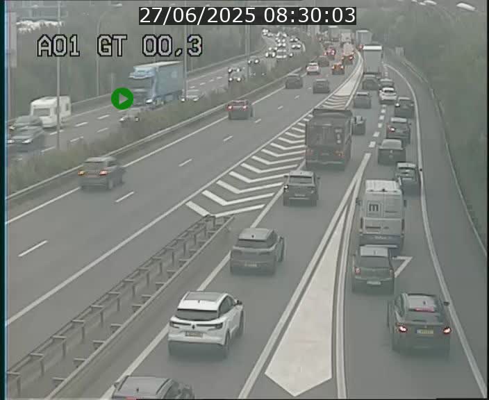 Traffic live webcam Luxembourg Croix de Gasperich - A1 direction Kirchberg - BK 0.3