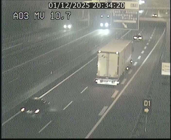 Traffic live webcam Luxembourg Croix de Bettembourg - A3 - BK 10.7 - direction France