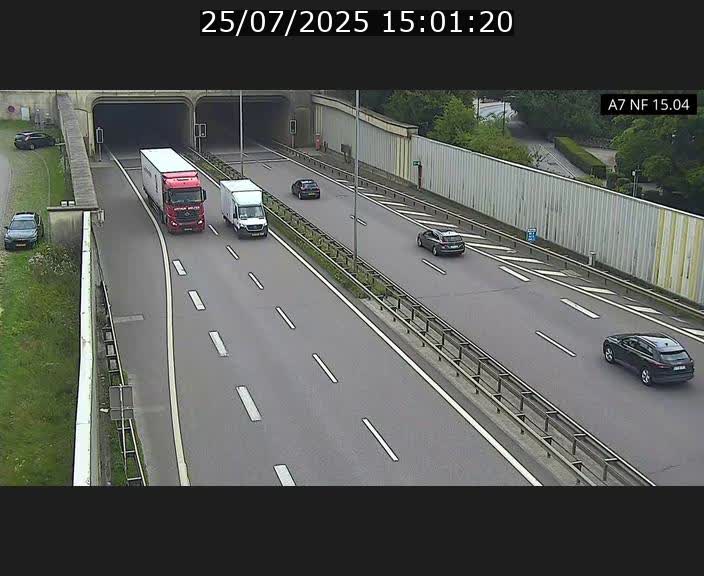 Caméra trafic Luxembourg - A7, Tunnel Mersch, entrée sud, direction Ettelbruck