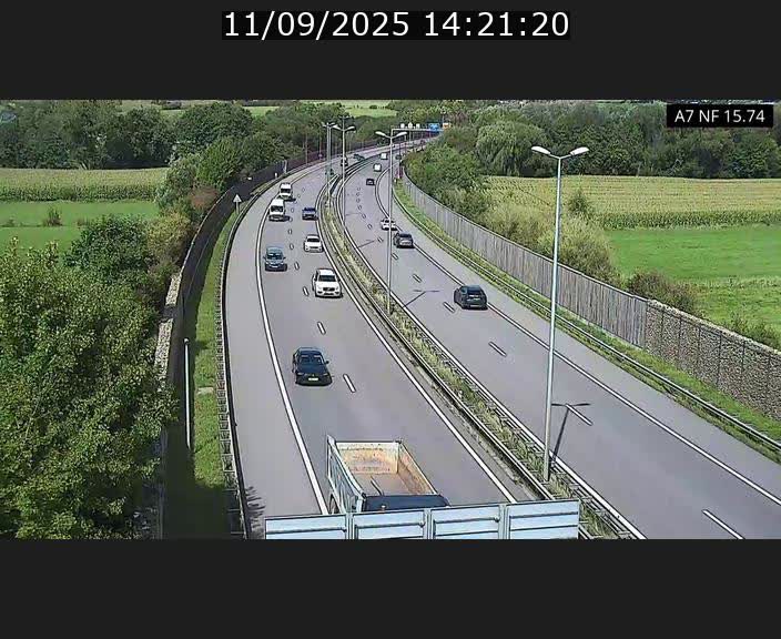 Caméra trafic Luxembourg - A7, Tunnel Mersch, entrée nord, direction Lorentzweiler