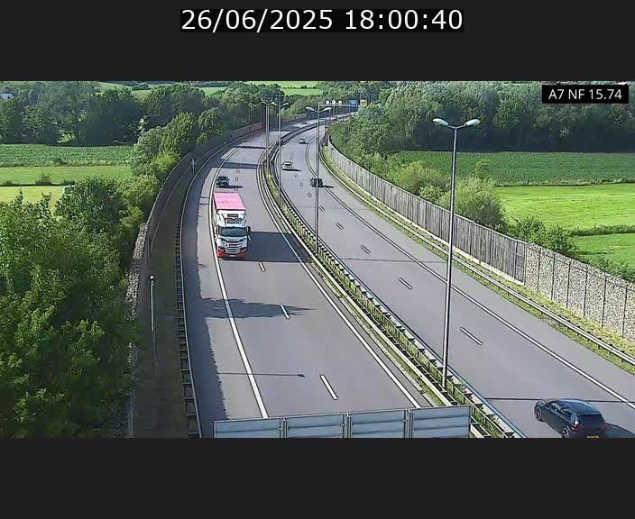 Caméra trafic Luxembourg - A7, Tunnel Mersch, entrée nord, direction Lorentzweiler