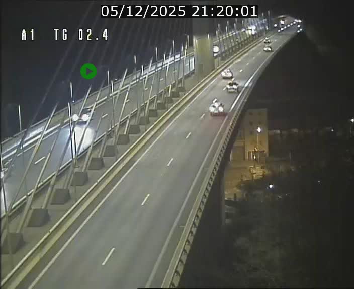 Traffic live webcam Luxembourg Sandweiler - A1 direction Luxembourg-ville - BK 2.4