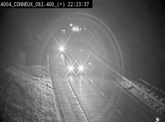 Webcam à hauteur de Conneux sur l'E411 en direction du sud de la Belgique