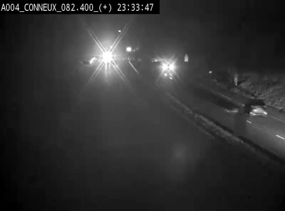 Webcam à hauteur de Conneux sur l'E411 en direction du sud de la Belgique