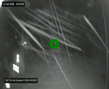 Webcam au col du Somport, côté français, sur la N134, dans les Pyrénées, en direction de l'Espagne, à 1632 mètres d'altitude