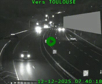 Caméra routière sur l'autoroute A20 à Noailles, en périphérie de Brive-la-Gaillarde. Vue orientée vers Toulouse
