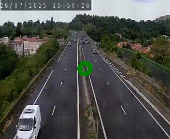 Caméra autoroute A75 à hauteur de Coudes, en direction de Clermont-Ferrand