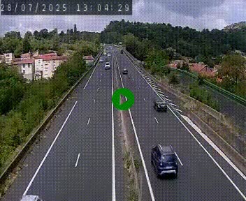 Caméra autoroute A75 à hauteur de Coudes, en direction de Clermont-Ferrand