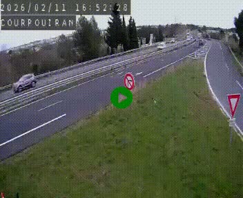 Caméra routière France - N109, Courpouiran - La plaine, en direction de Clermont l'Hérault, à la sortie de Montpellier