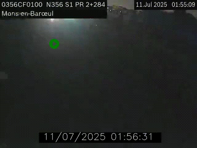 Webcam à l'entrée de Lille en direction du périphérique, à proximité de Mons-en-Baroeul sur la N356