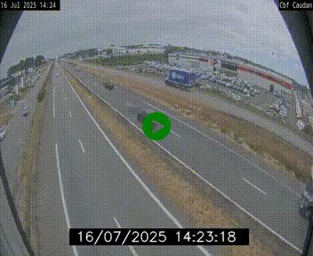 Webcam sur la N165 à hauteur de Caudan, dans le Morbihan.