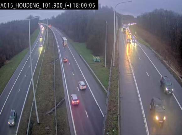 Webcam autoroute Belgique - Houdeng-Goegnies - Jonction E19/E42 direction Tournai/Mons - BK 101.85