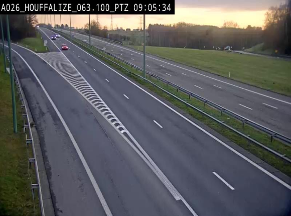 Caméra autoroute Belgique - Houffalize, E25 direction Liège