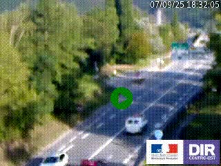 Webcam info trafic à proximité de Vizille sur la N85, au niveau du point de vue du Saut du Moine à Champagnier