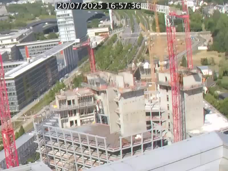 Webcam sur l'avenue John Fitzgerald Kennedy (N51) avec vue orientée vers le Findel