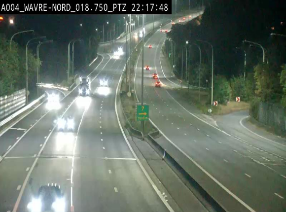 Webcam traffic E411(A4) - BK 18.7 - Bierges (Wavre Nord)