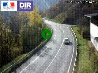 Caméra trafic sur la N90 à Bourg-Saint-Maurice, en provenance d'Aoste et en direction d'Albertville