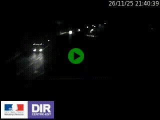 Caméra autoroute sur A6 - Valvert, près de Lyon, en direction de Paris, à hauteur de la sortie 36 Porte du Valvert