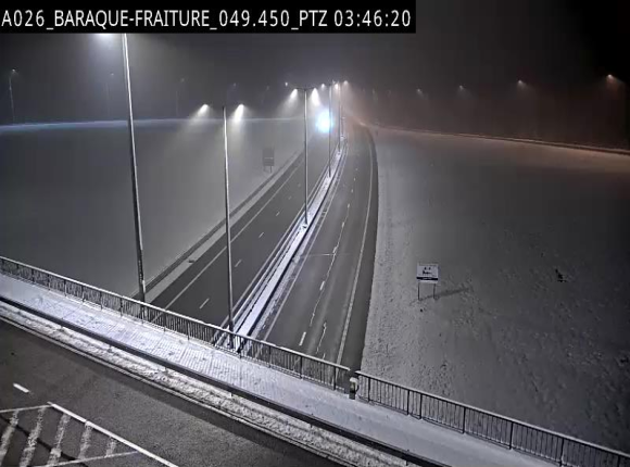 Webcam à la Baraque de Fraiture à la jonction entre l'E25 et la N89 à hauteur de Vielsalm