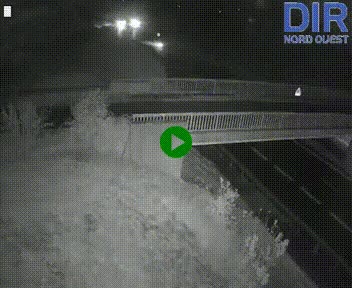 Webcam sur A84 à hauteur de Pont-Farcy, au niveau du pont autoroutier sur la Vire, au sud de Saint-Lô