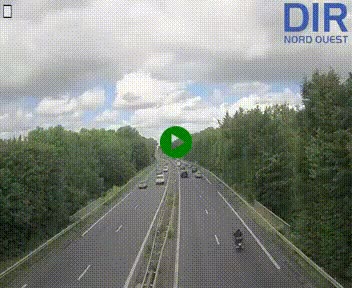 Webcam sur le périphérique de Caen (N814) à l'est de la ville, à Mondeville hauteur de la sortie 2, Presqu'île-Rives de l'Orne, au bout de l'autoroute A13