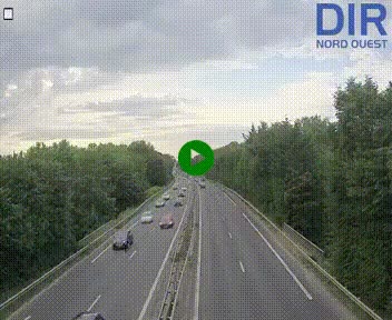 Webcam sur le périphérique de Caen (N814) à l'est de la ville, à Mondeville hauteur de la sortie 2, Presqu'île-Rives de l'Orne, au bout de l'autoroute A13
