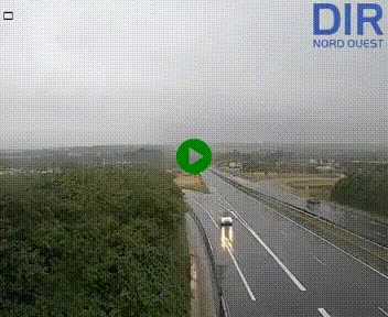 Webcam au début de l'A84 sur le périphérique Ouest de Caen (N814) à hauteur de la sortie 9, Porte de Bretagne