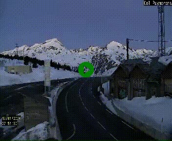 Webcam Col du Puymorens sur N320, en direction de Pas de la Casa (Andorre)