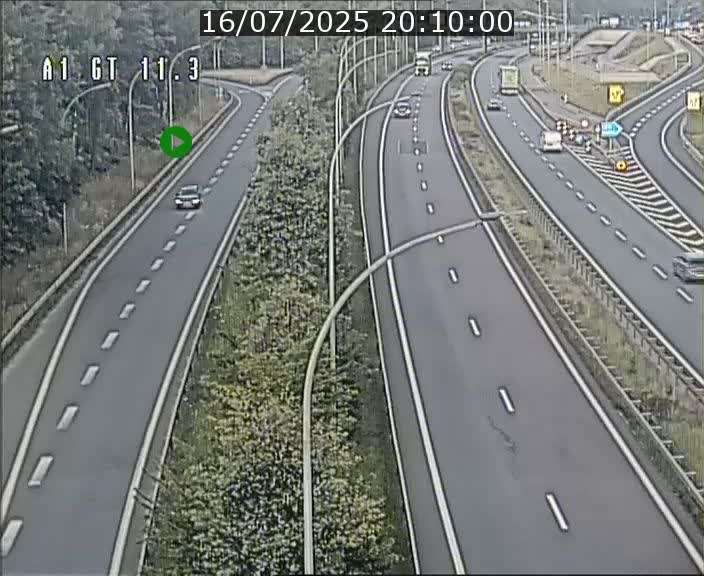 Traffic live webcam Luxembourg Senningerberg - A1 direction Allemagne - BK 11.3