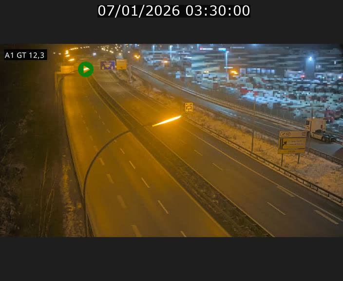 Traffic live webcam Luxembourg Senningerberg - A1 direction Allemagne - BK 12.3