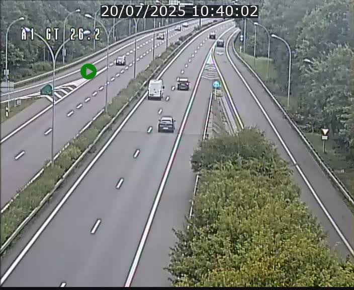 Traffic live webcam Luxembourg Grevenmacher - A1 direction Allemagne - BK 26.2