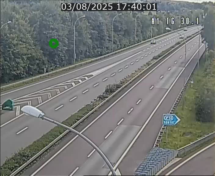 Traffic live webcam Luxembourg Grevenmacher - A1 direction Luxembourg - BK 30.1