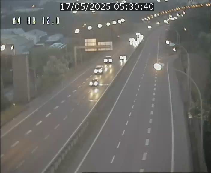 Traffic live webcam Luxembourg Jonction Foetz - A4 - BK 12.0 - direction Esch sur Alzette