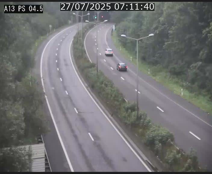 Traffic live webcam Luxembourg Differdange - A13 direction Esch-sur-Alzette - BK 4.5