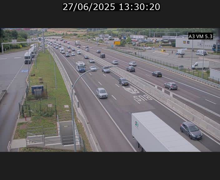 Traffic live webcam Luxembourg Aire de Berchem - A3 - BK 5 - direction France
