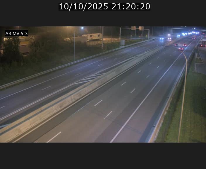 Webcam à l'Aire de Berchem au Luxembourg sur l'A3. Vue orientée vers la France