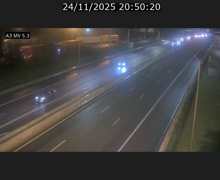 Webcam à l'Aire de Berchem au Luxembourg sur l'A3. Vue orientée vers la France