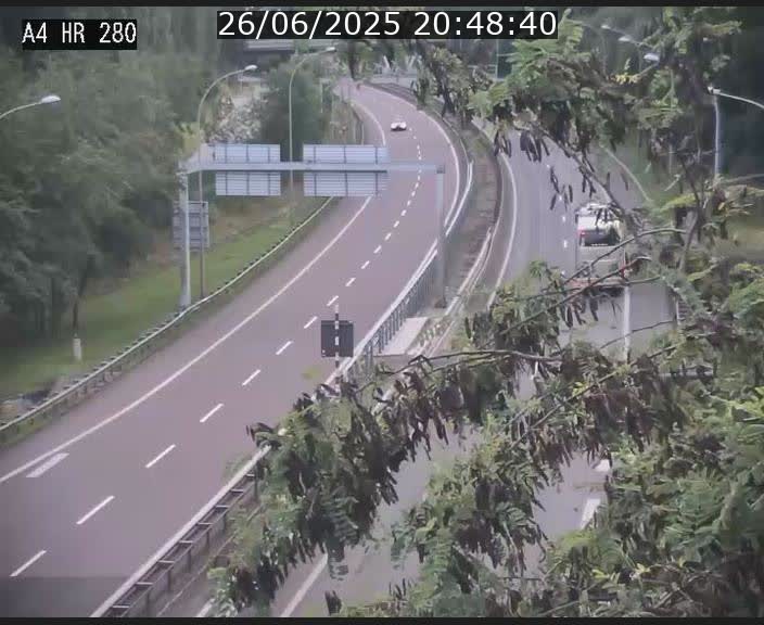 Webcam traffic A4 Luxembourg - BK 0.2 - P+R Bouillon (direction Luxembourg)